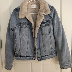 Shearling Lined Jean Jacket